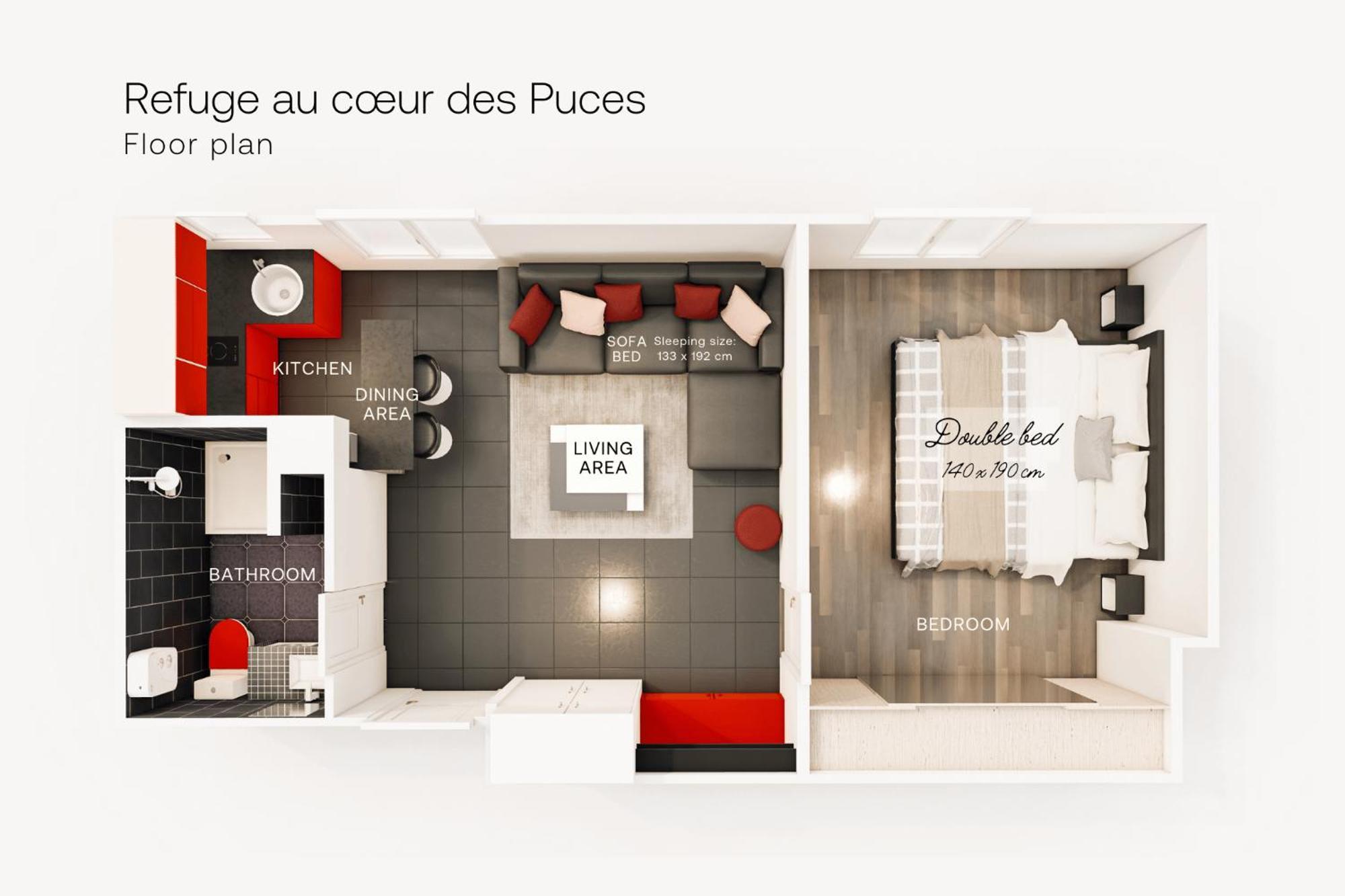 Marche Aux Puces De Saint-Ouenアパートメント エクステリア 写真
