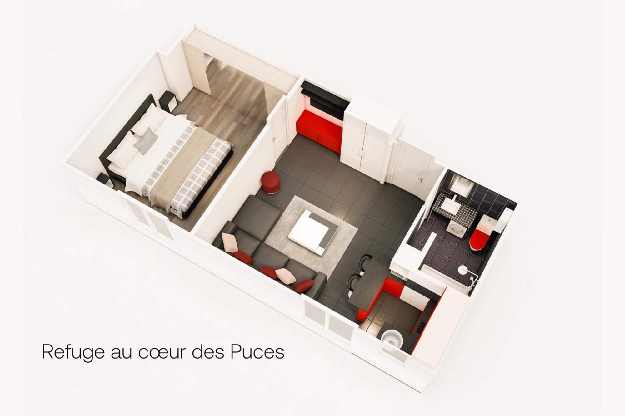 Marche Aux Puces De Saint-Ouenアパートメント エクステリア 写真