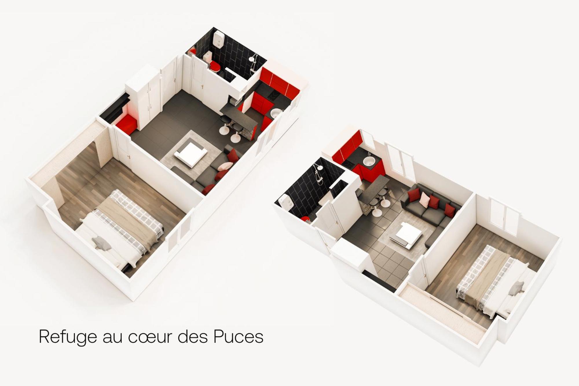 Marche Aux Puces De Saint-Ouenアパートメント エクステリア 写真
